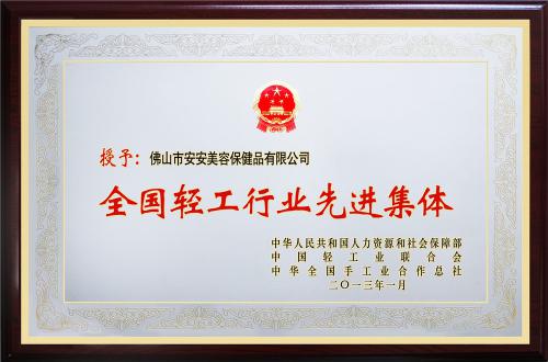 2012年全國輕工行業(yè)先進集體